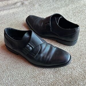 Black Monk Strap Dress Shoes